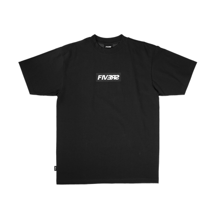 BOX LOGO TEE - BLACK EMBROIDERED