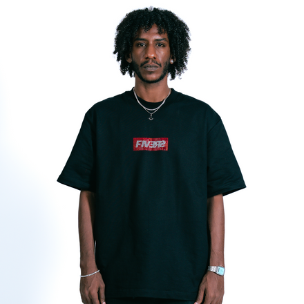 BOX LOGO TEE - CRYSTAL (FLAME RUBY)