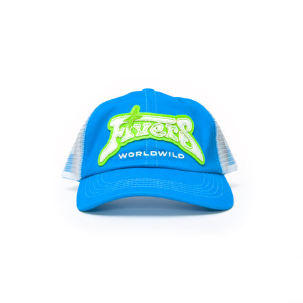 FIVERS 'WORLDWILD' - MESH TRUCKER SNAPBACK (HYPER BLUE)