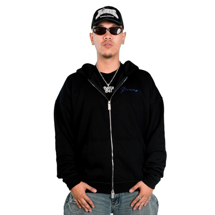 FIVERS POR VIDA DOUBLE ZIP HOODIE - CRYSTAL (IMPERIAL BLUE)