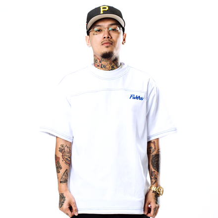 Embroidered Cursive Logo - White