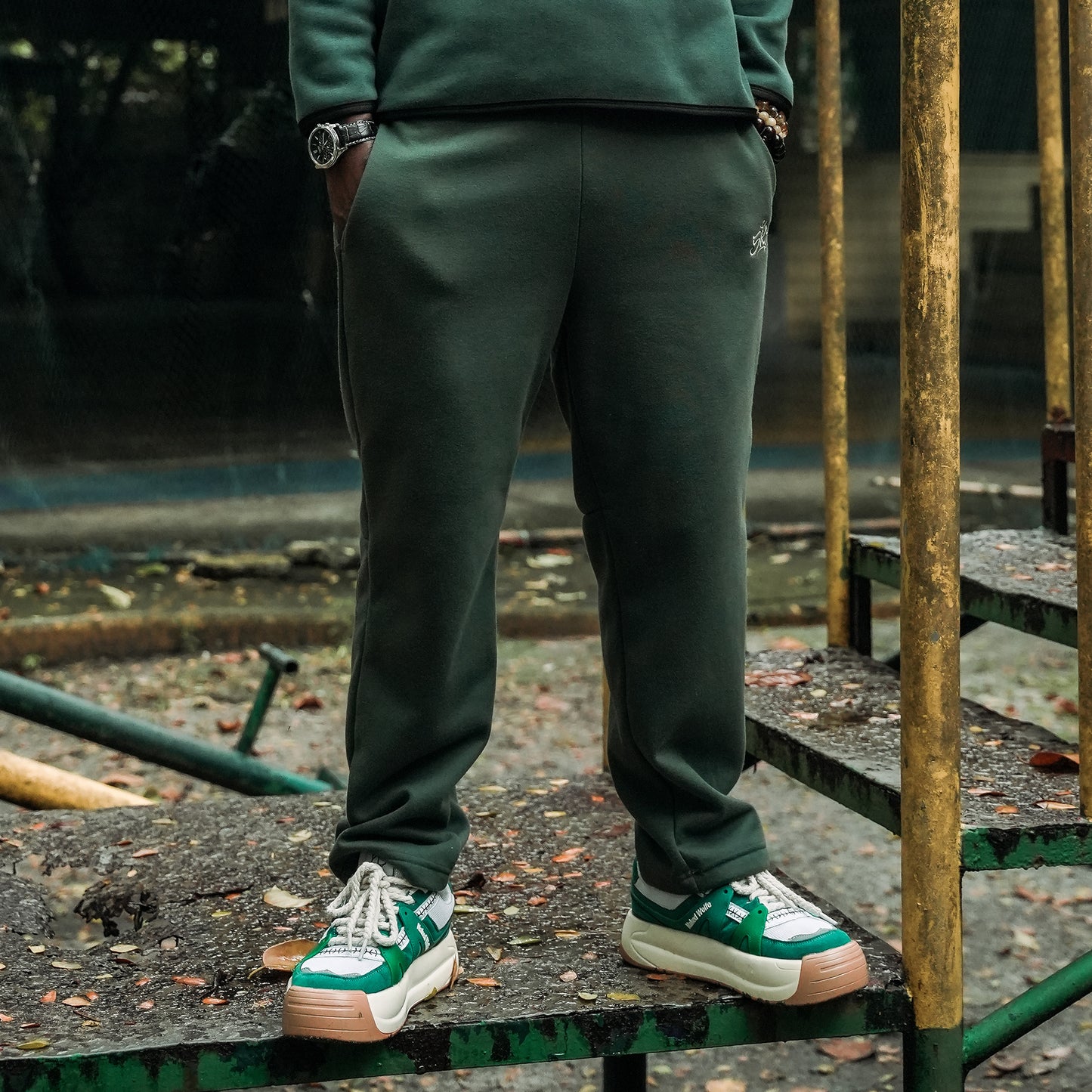 '5RS' SWEATPANTS - PINE GREEN