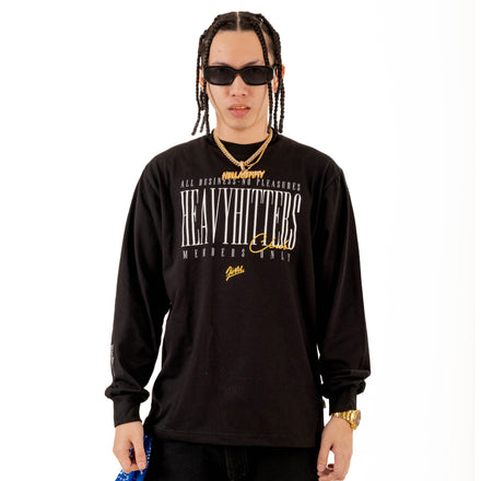 HEAVY L/S TEE - BLACK