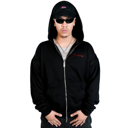 FIVERS POR VIDA DOUBLE ZIP HOODIE - CRYSTAL (FLAME RUBY)
