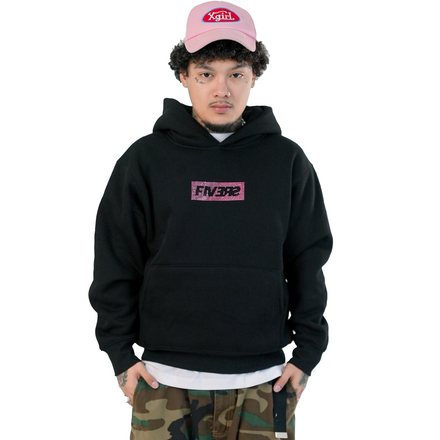 BOX LOGO HOODIE - CRYSTAL (OBSIDIAN PINK)
