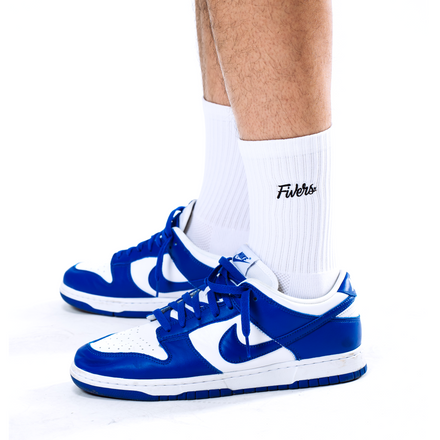 Cursive Logo Embroidered Socks
