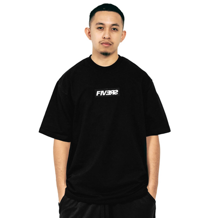 BOX LOGO TEE - BLACK EMBROIDERED