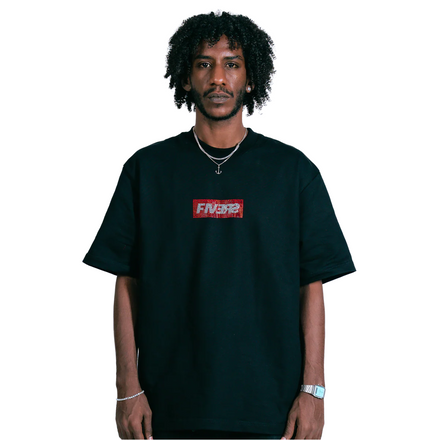 BOX LOGO TEE - CRYSTAL (FLAME RUBY)