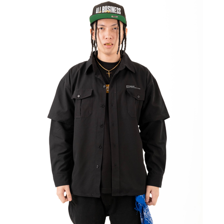 HHC Polo x Longsleeves 2-in-1 Workwear(Black)